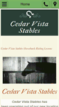 Mobile Screenshot of cedarvistastables.com